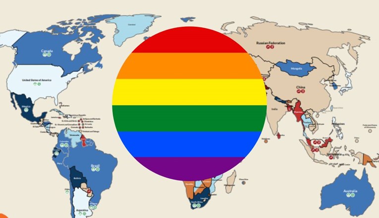 U kojim je sve zemljama na svijetu nezakonito biti gej